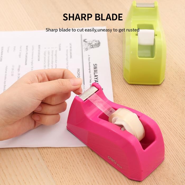 

Deli E814A Tape Accessories/Tape Dispenser-Tape Dispenser Small #Gratisongkir