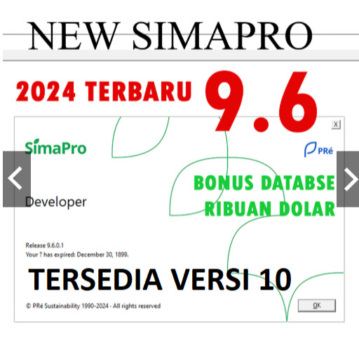 SIMAPRO 9.6 TERBARU + BONUS DATABSE