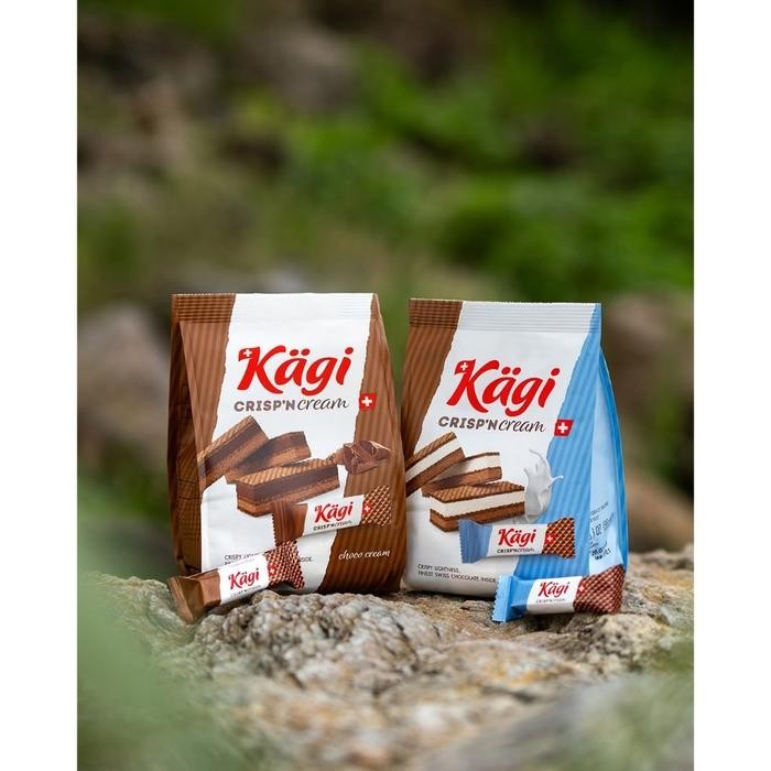 

Coklat Wafer KAGI Crisp'n Cream Chocolate Wafer asal Swiss Eropa