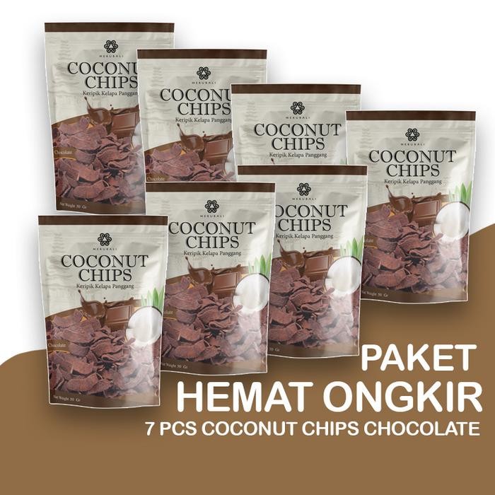 

PAKET HEMAT ONGKIR - 7 Bks Coconut Chips Varian Chocolate