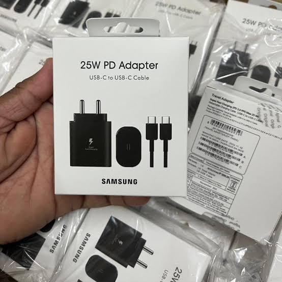 Genggam- Samsung Super Fast Charger Charging 25W 25 W Type C S21 A72 A52 Ultra