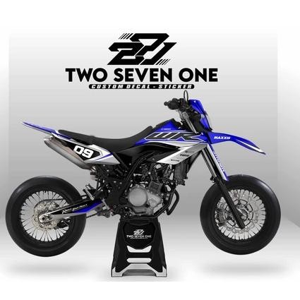 Decal Yamaha Wr 155 Full Body/Superglossy/Premium/Custom/Variasi Hitam Biru Abu Putih