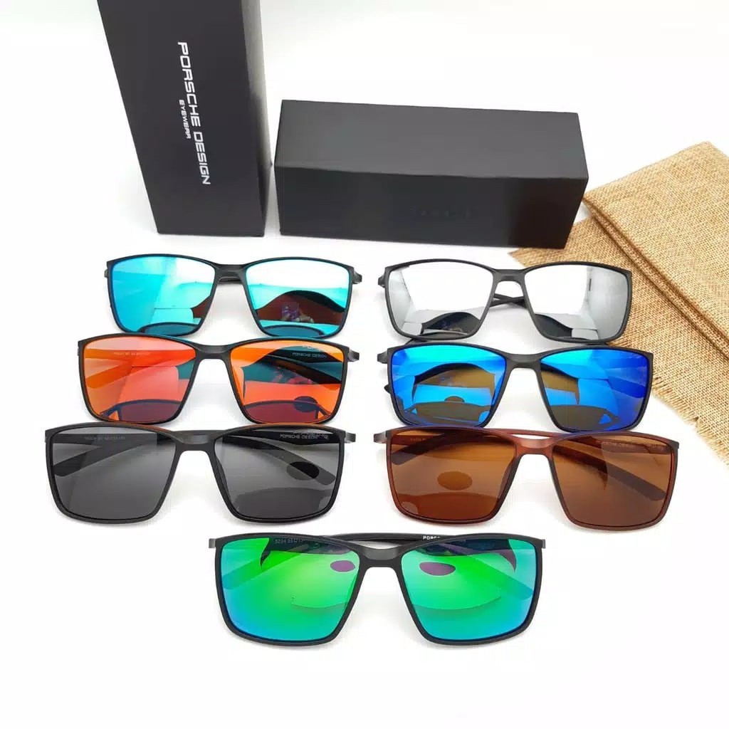 BEST SELLER  KACA PORSCHE 5243 DESN FASHION SPORT TERBARU LENSA UNI OUTDOOR INDOOR.