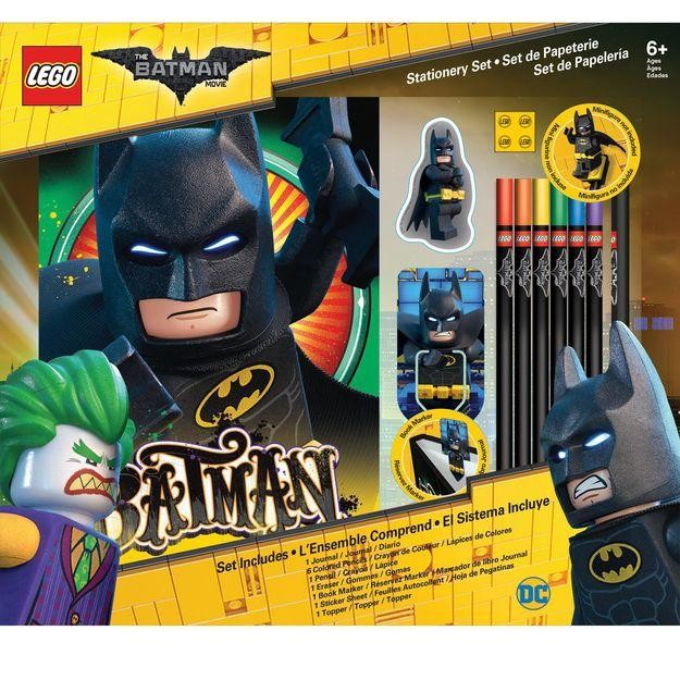 

PALING MURAH.! LEGO BATMAN MOVIE STATIONERY SET 12 PIECES BOOK PENCIL ERASER