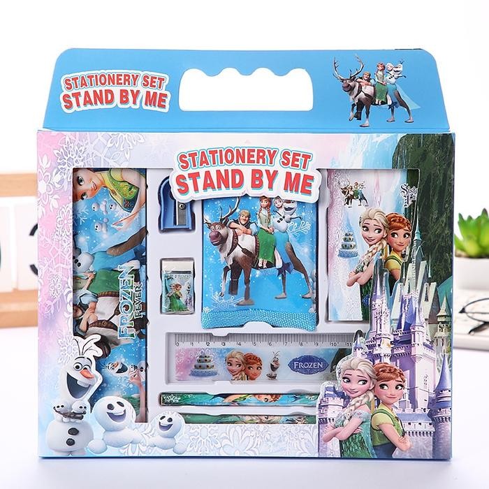 

MASIH READY ALAT TULIS SET 8 IN 1 BOX ANAK-ANAK SEKOLAH KARTUN PENGARIS KOTAK PENC