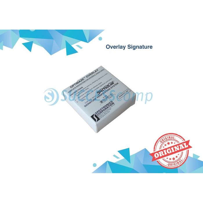 

NEW..!! OPTIMAZE OVERLAY SPECTROLINE SIGNATURE SISTEM