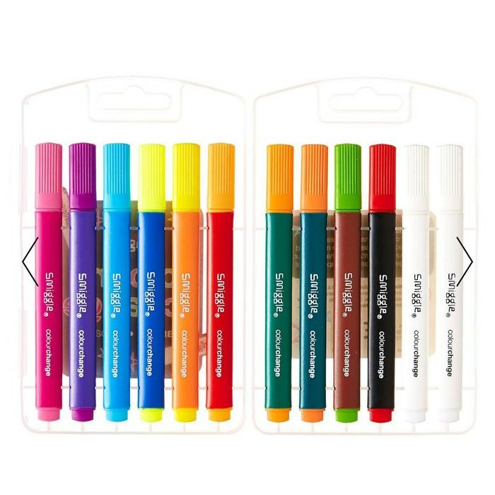 

CUCI GUDANG..!! SMIGGLE COLOUR CHANGE MARKER PACK X12 - SPIDOL SMIGGLE