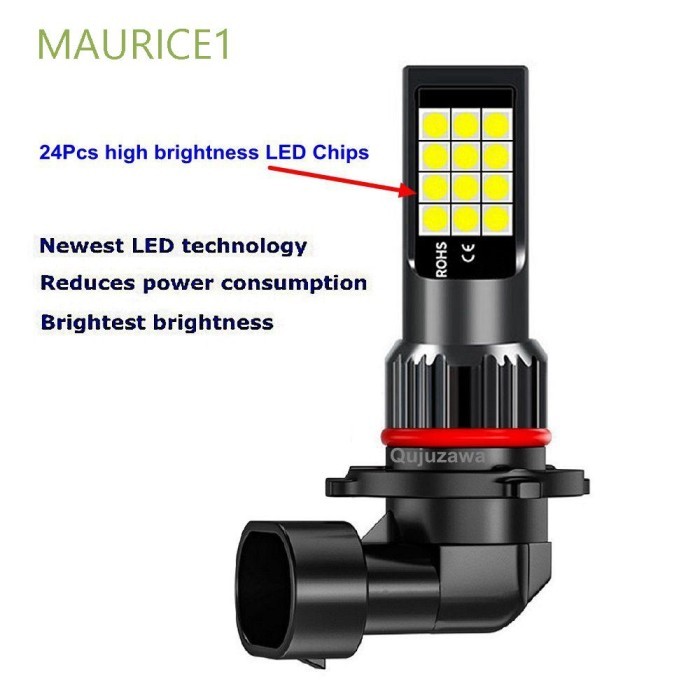PREMIUM Maurice1 Lampu Kabut Led H11 / H8 H3 H27 / 881 Dua Warna Untuk Mobil