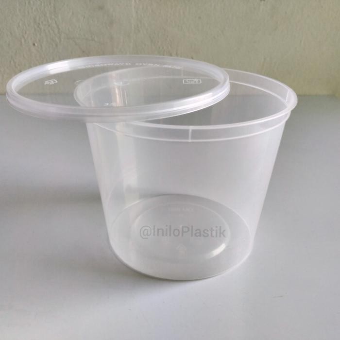 TERBARU.. @25PCS THINWALL DM 650 ML ROUND / THINWALL BULAT FOOD CONTAINER 650ML