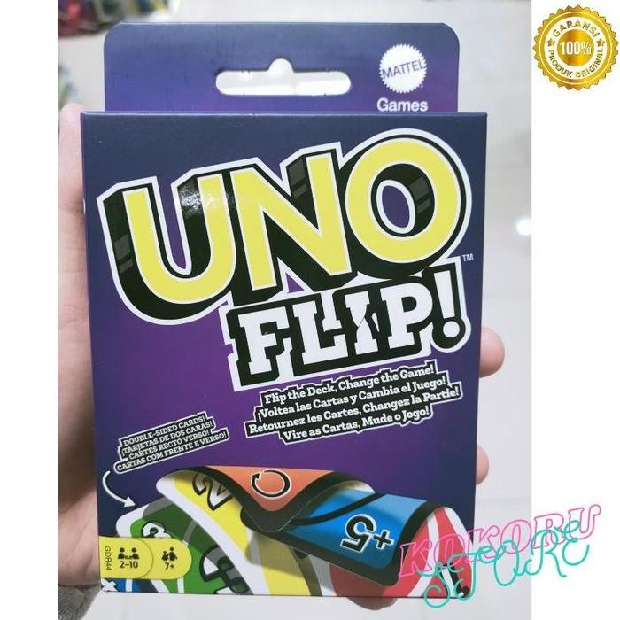 TERMURAH Kartu Uno Flip Original Mattel / Kartu Games Uno Flip