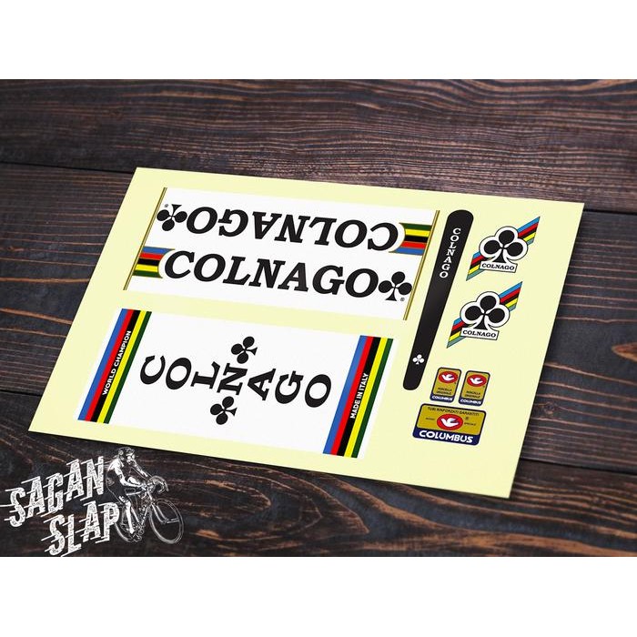 Stiker & Decal Frame Sepeda Colnago Vintage