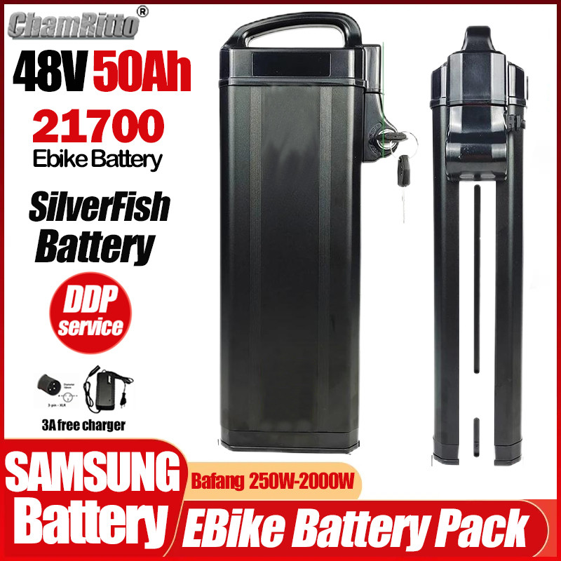 Electric Bicycle cham rider 48 25ah 30 40ah 50ah Bafang 1500W Fiido T1/T1 Pro /L2/Q2 eBike 48v