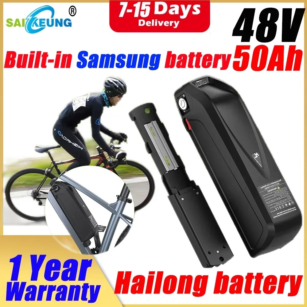 48vf Hailong 48v 60Ah cham-ride electric bike battery 48v 17.5 20ah 24 30ah35 45 40 50 2000w 48bt