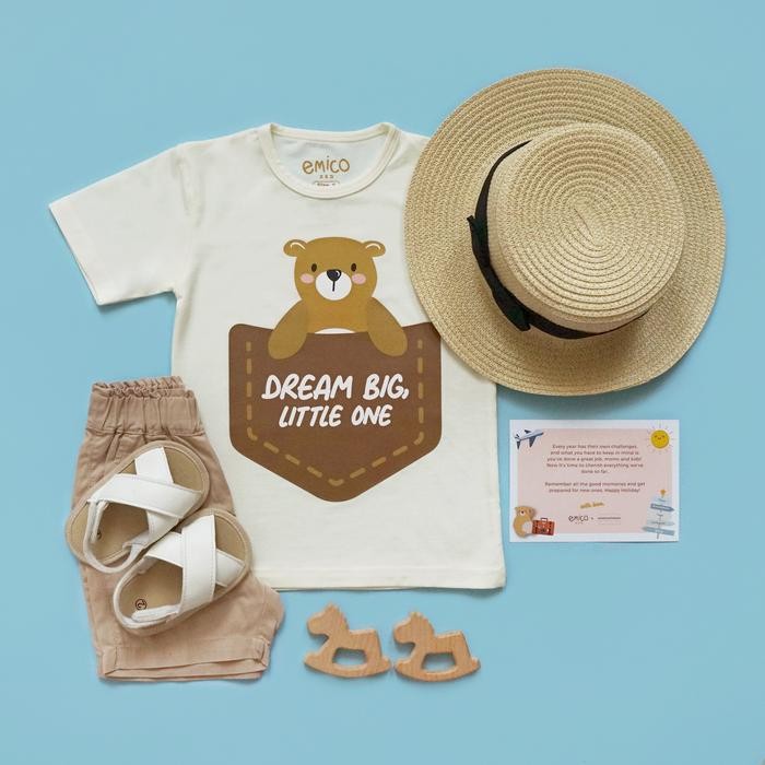 Emico X Nine Months Later Holiday Package - Baju Anak 2Pcs Gift Set Best Seller