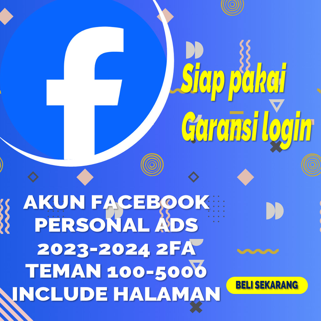 Murah Akun Iklan Fb Personal Ads Siap Iklan Siap Pakai Akun Bergaransi