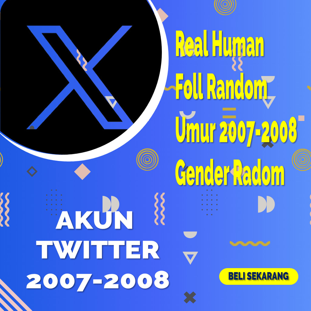 Murah Akun Twitter Tua Tahun 2007 - 2008 Siap Pakai Akun Bergaransi