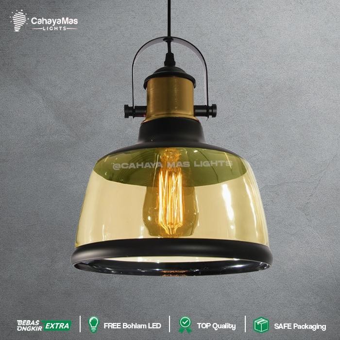 TERBARU Lampu Hias Gantung Cafe / Bar / Dapur / Ruang Makan Industrial Modern Vintage FULLSET (
