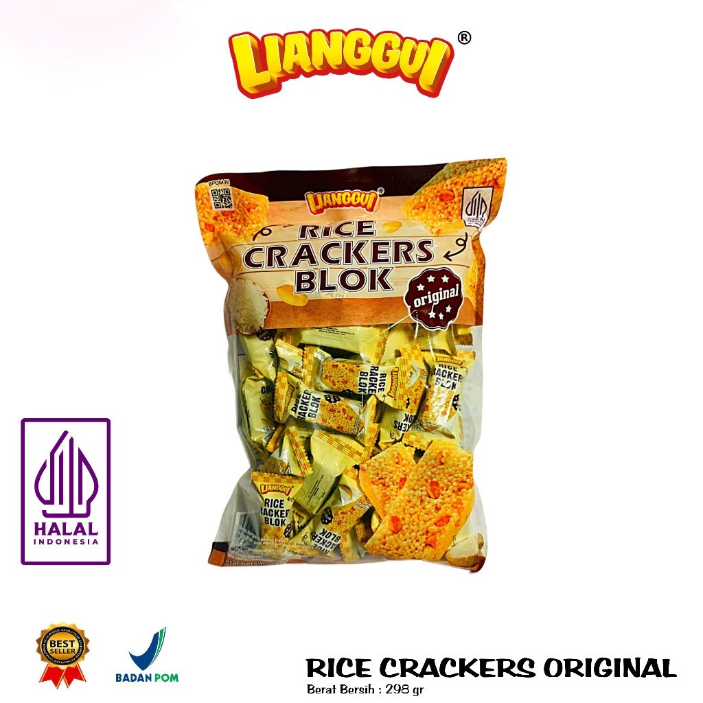 

[HALAL] LIANGGUI JIPANG BERAS I RICE CRACKERS BLOK I KACANG ORIGINAL BERAS HITAM VIRAL Enak