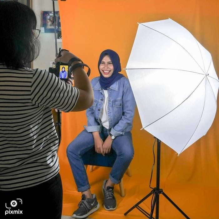 Terbaru- Background Foto Polos / Background Foto Kain Studio - 2.4 X 5 Meter