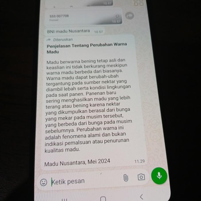 

Madu Nusantara Murni 650 Ml