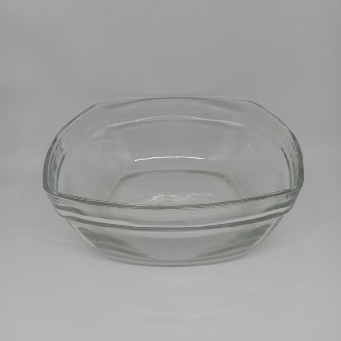 JTTOP" MANGKOK KACA KOTAK 20CM / MANGKOK SAYUR / MANGKOK BUAH / MANGKOK BENING