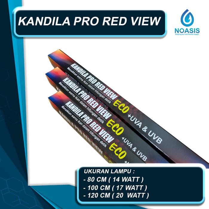 Kandila Lampu Led Celup T4 Kandila Pro Red View Eco Uva Uvb 80 100 Cm
