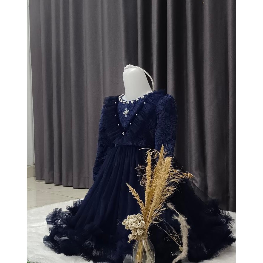 DRESS ARSY PREMIUM GAUN ANAK 1-12 TAHUN BEST SELLER LENGAN PANJANG GAUN ANAK PANJANG LONG DRESS BAYI