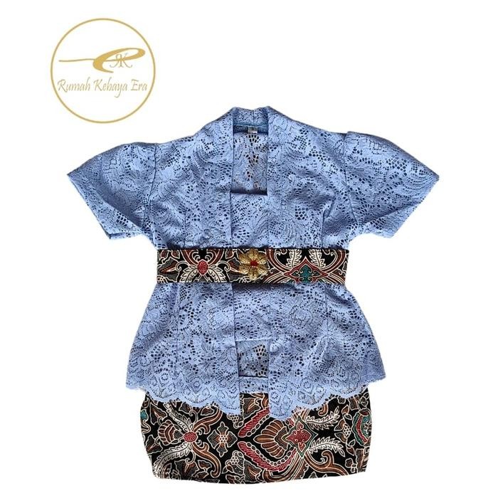 SETELAN KEBAYA ANAK PEREMPUAN ROK SPAN PENDEK FASHION