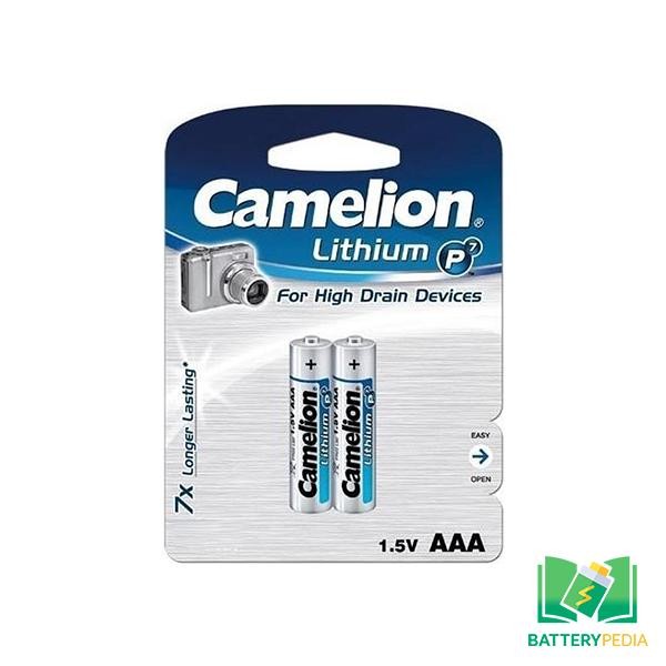 CAMELION BATERAI LITHIUM FR03 AAA 1.5V - 2PCS - LITHIUM BATERAI AAA A3