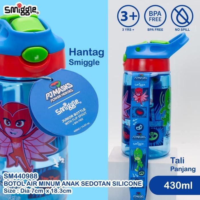 BOTOL MINUM WATERBOTTLE SMIGGLE SEDOTAN SILIKON 430ML DAN 750ML