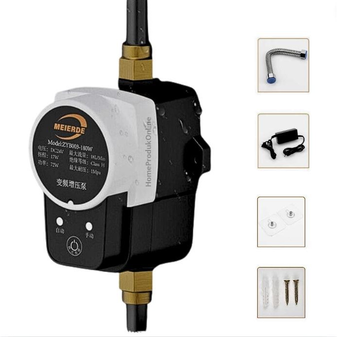 Mesin Pompa Pendorong Booer Air Kran Shower Toren Otomatis