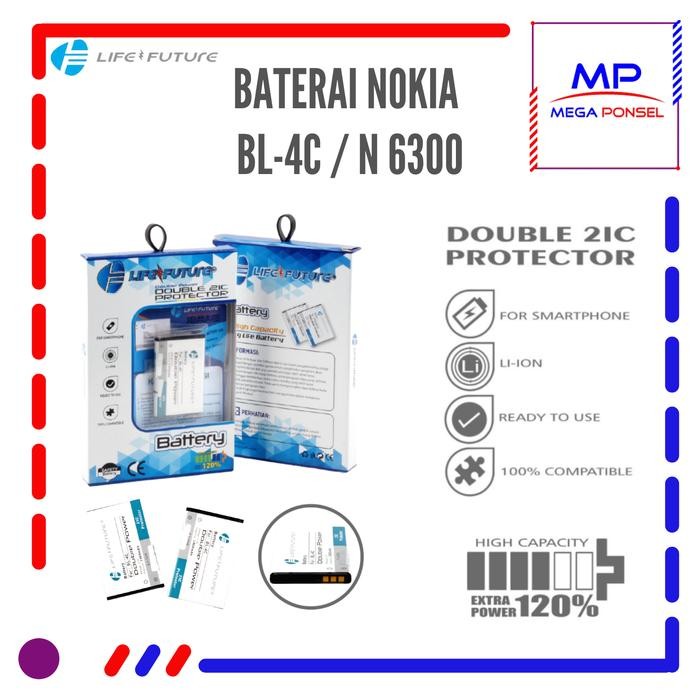 Mutu- Baterai Nokia Bl-4C / Baterai Nokia N6300 Life Future