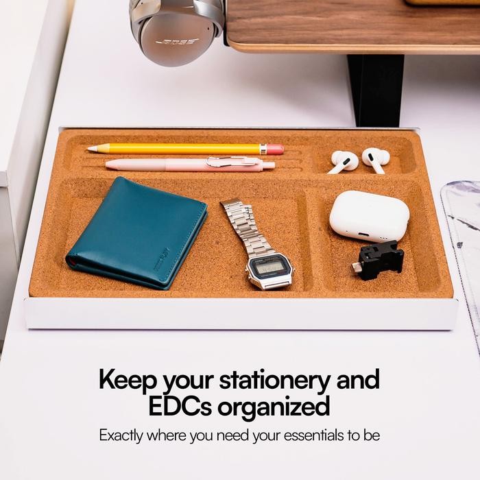 

NOOK CORK DESK TRAY STANDALONE WOODEN TRAY ORGANIZER