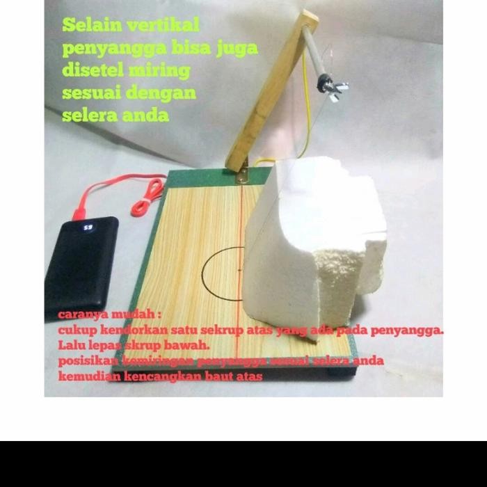 

MEJA STYROFOAM DENGAN DAYA USB