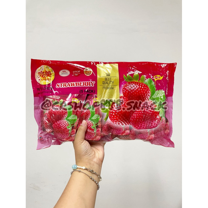 

Soft Dry Strawberry / Mango Wan Mei ORI SNACK THAILAND READY STOCK