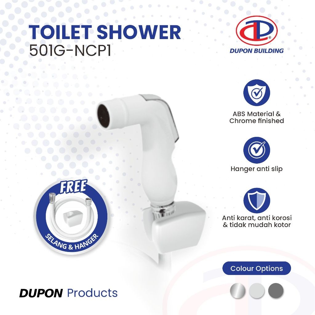 DUPON Toilet Shower Jet Shower Bidet Cebok Semprotan Kloset WC 501G-NCP1
