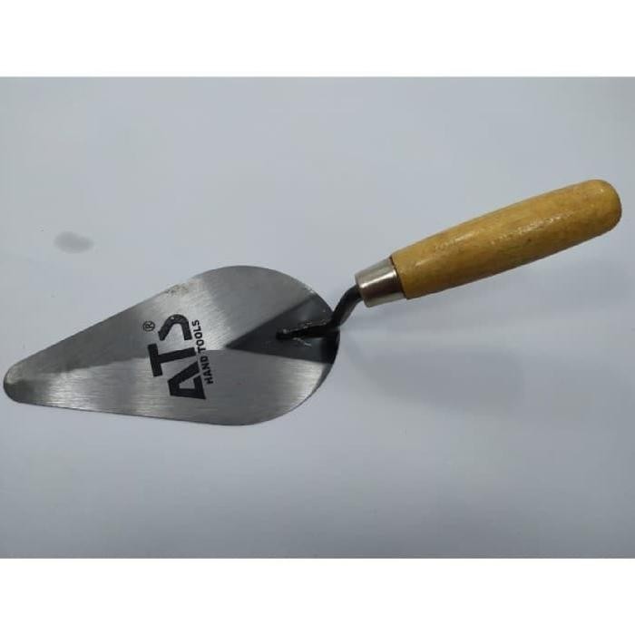 Sukkiystrore Cetok Semen Sendok Pengaduk Semen Persegi Stainless Baja Asli Alat Tukang Bangunan