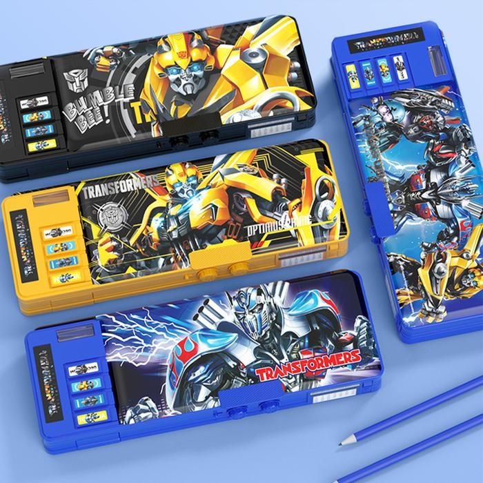 

Ready- Kotak Pensil Multifungsi Motif Kartun Untuk Anak Laki-Laki /Transformer Password Pencil Case