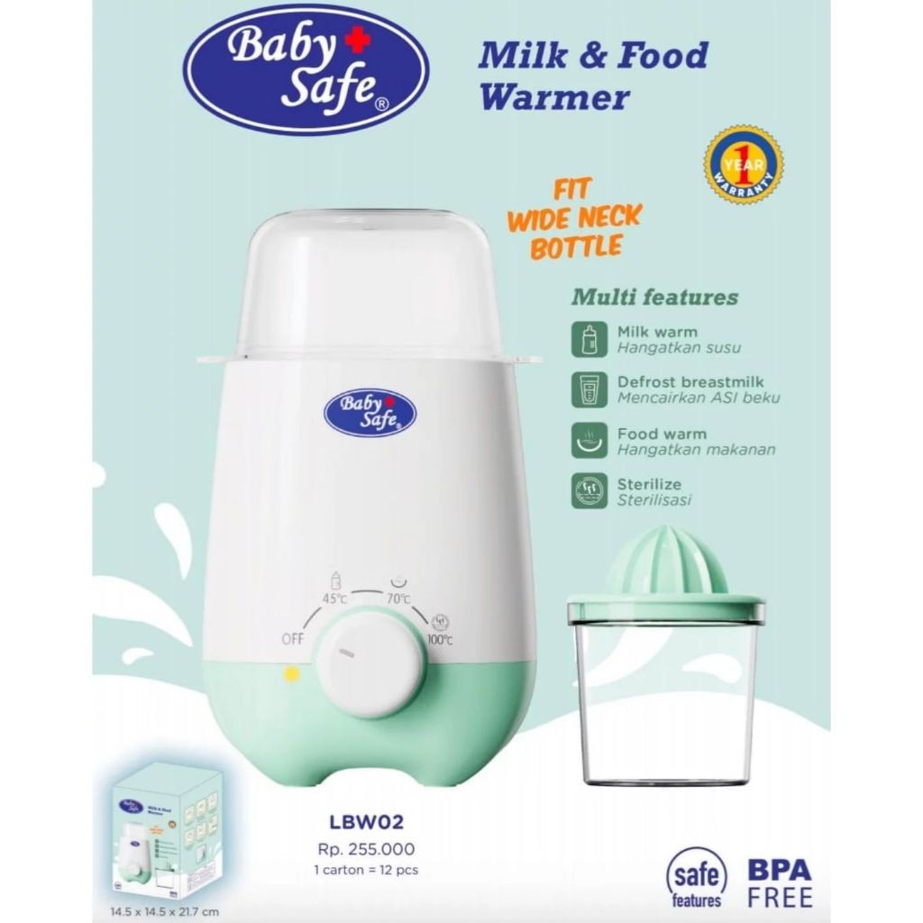 TERLARIS Babysafe Twin Warmer LB216 / LBW01 / LBW02 Siap kirim