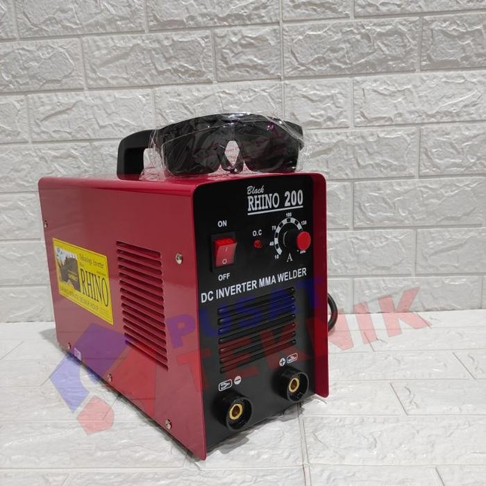 Berkualitas Mesin Las Rhino Mma 200A Mesin Las Black Rhino Inverter 200A