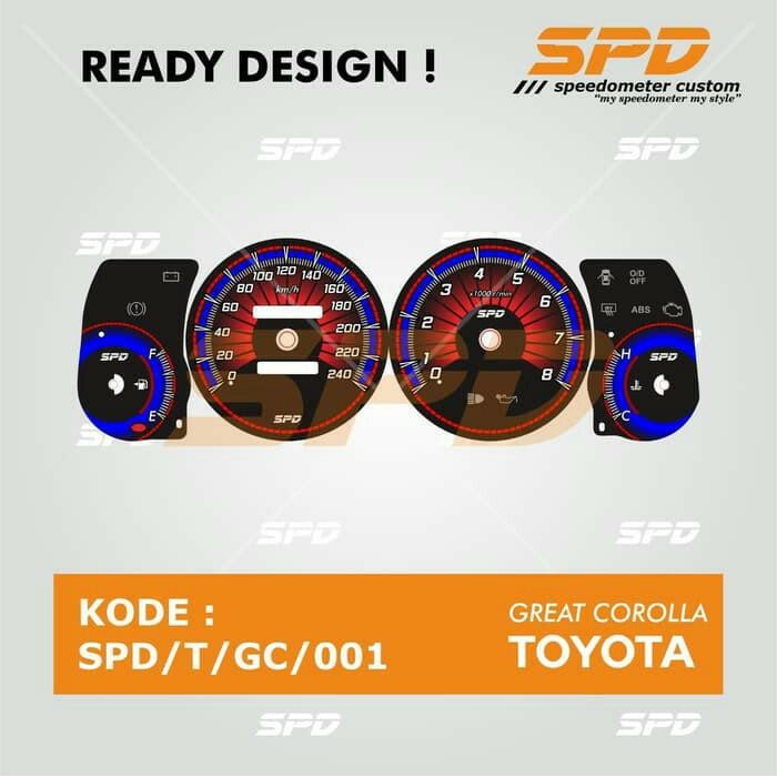 panel Speedometer custom great corolla