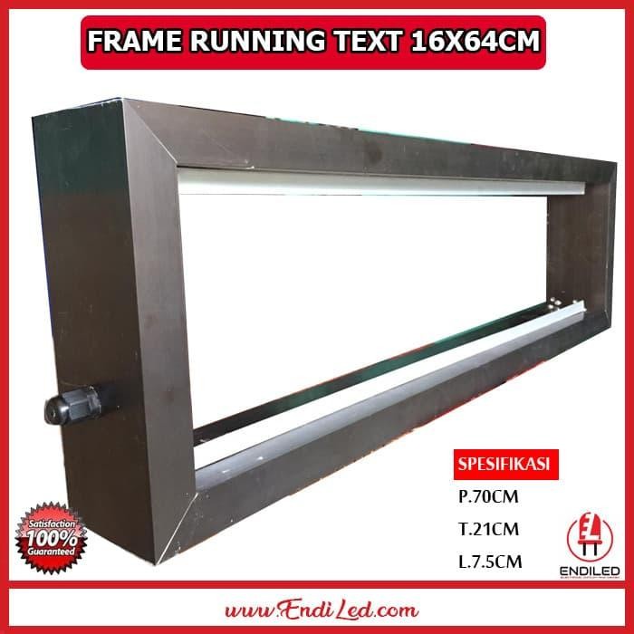 Frame Led Running Text Bahan Almunium Untuk 2 Modul P10