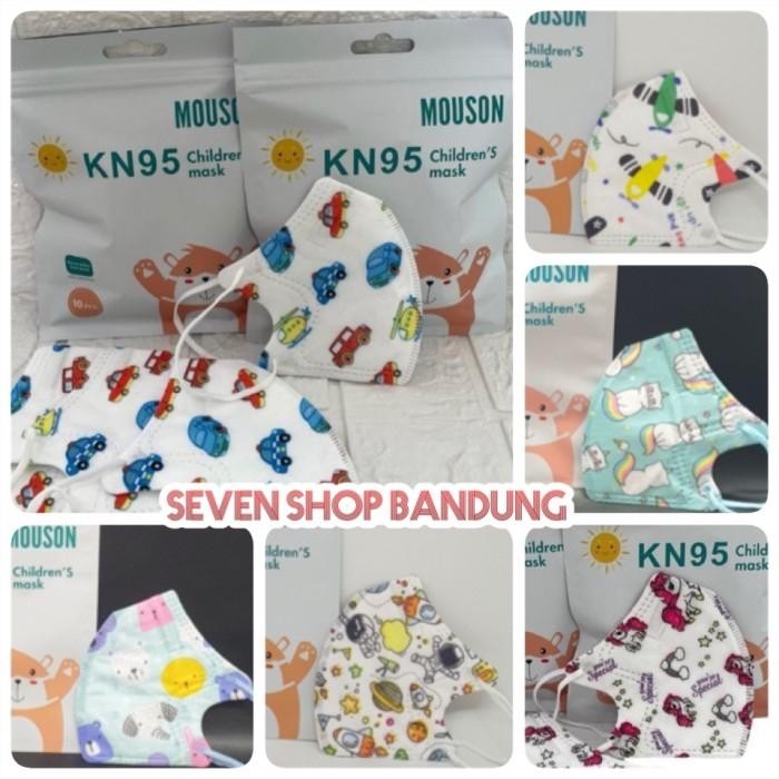 KN 95 Mouson Kids 5 ply untuk anak2/ masker 5 lapis