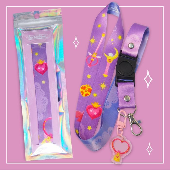 

Lanyard Sailor Moon + keychain glitter