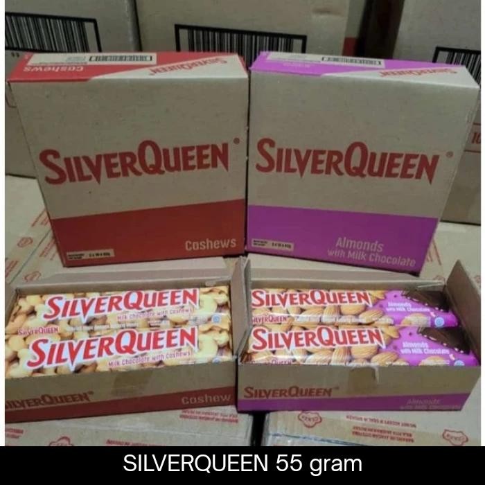 

Silverqueen 65 gram 1 box (isi 10 pcs)