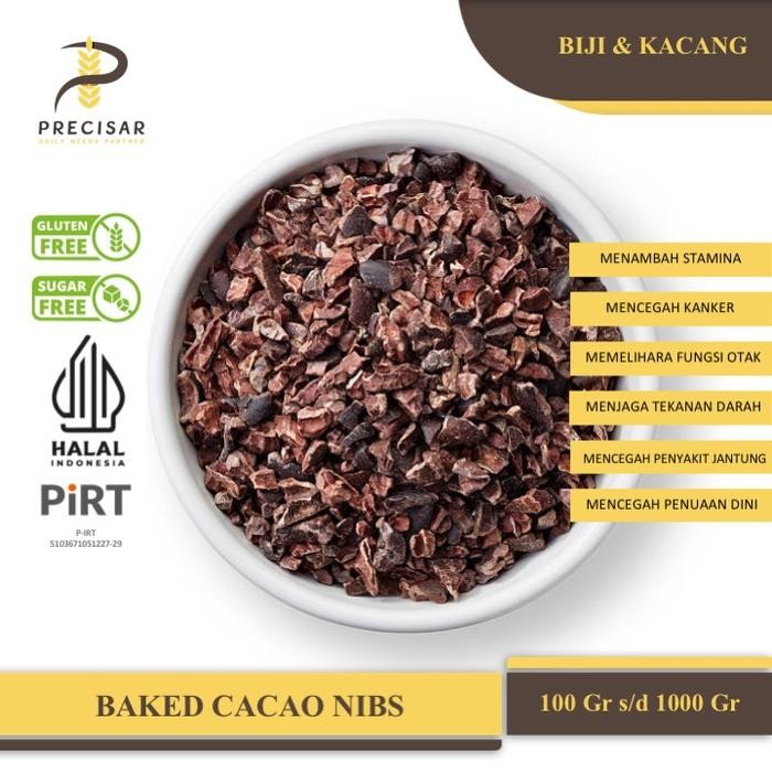 

Kakao Nibs Panggang / Baked Cacao Nibs - Natural Organic Gluten Free Sugar Free NON-GMO