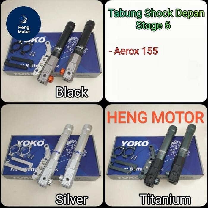 BOTTOM TABUNG SHOCK DEPAN 6 STAGE YOKO YAMAHA AEROX 155