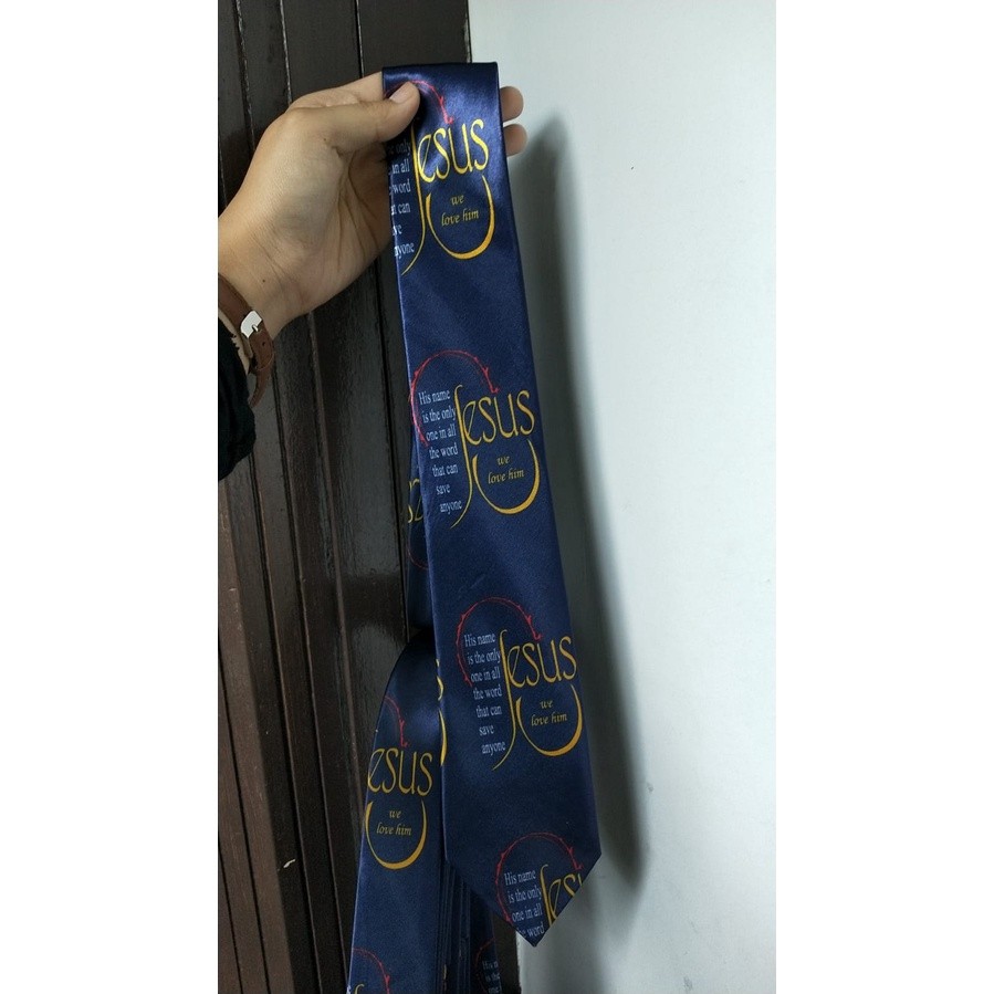 New Dasi Pria Dasi Rohani Dasi Salib Dasi Gereja Dasi Motif No 3 Maroon