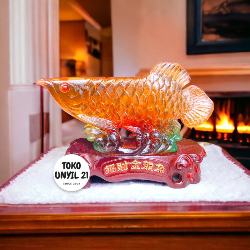 Pajangan Ikan Arwana Pajangan Fengshui Hiasan Rumah Ikan Arwana Keberuntungan