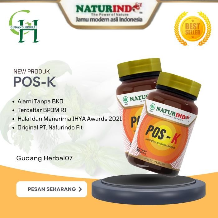 SALE Herbal Gondok Hipertiroid Bpom Isi 50 Kapsul POS-K Naturindo Original WR257